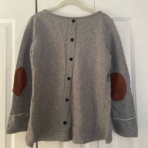 Gray Long Sleeve Women's Top